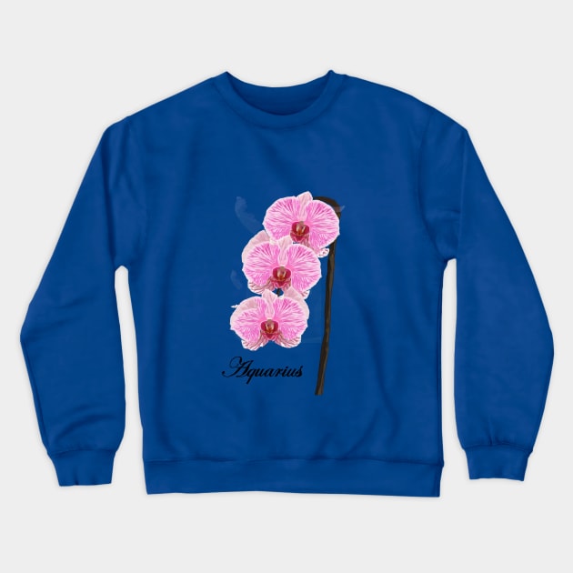 Hand Drawn Star Flowers Crewneck Sweatshirt by Funky Aviation